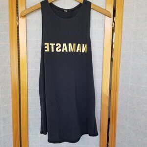Lululemon Namaste Tank Gray Mirror Image Graphic Split Back Size Medium